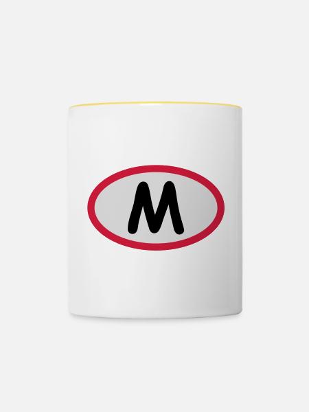M - Genug ist genug - Tasse zweifarbig - Weiß/Gelb