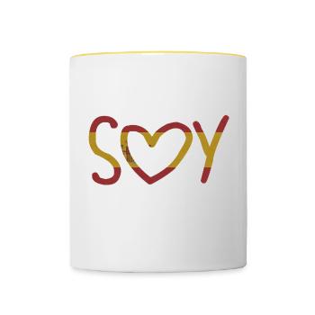 SOJA ESPANA - Tasse zweifarbig - Weiß/Gelb - Vorne