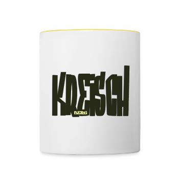 Kreischberg - Steiermark - Tasse zweifarbig - Weiß/Gelb - Vorne
