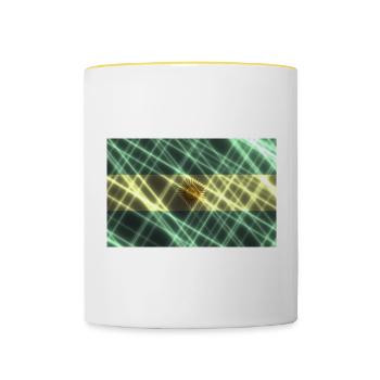 Argentina - Contrasting Mug - white/yellow - Front