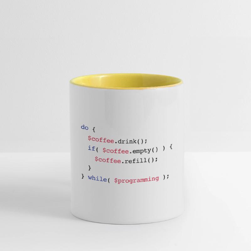Code Coffee Refill Programming v2 Tasse zweifarbig