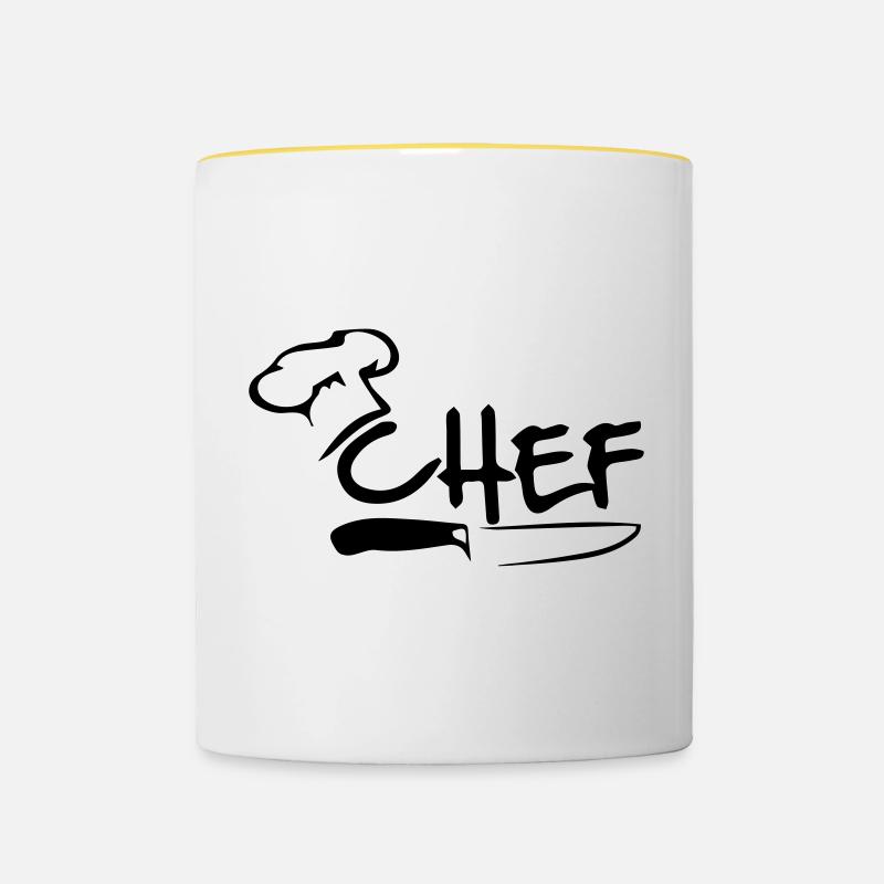 Chef - Contrasting Mug - white/yellow