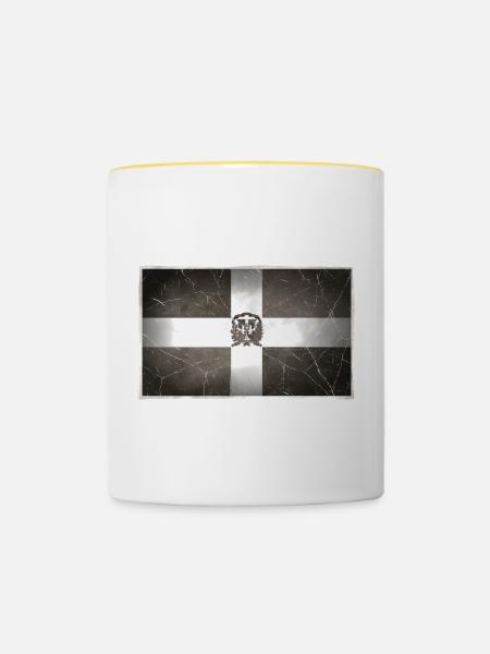 Dominikanische Republik - Tasse zweifarbig - Weiß/Gelb