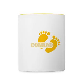 Baby Conrad - Tasse zweifarbig - Weiß/Gelb - Vorne