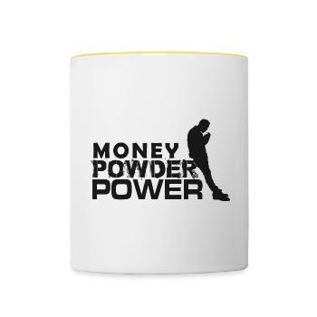 MPP noir - Mug contrasté - blanc/jaune - Devant