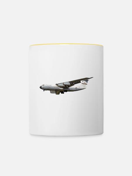C-141 - Tasse zweifarbig - Weiß/Gelb
