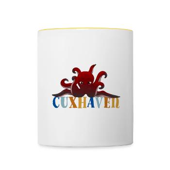 Octo - Tasse zweifarbig - Weiß/Gelb - Vorne