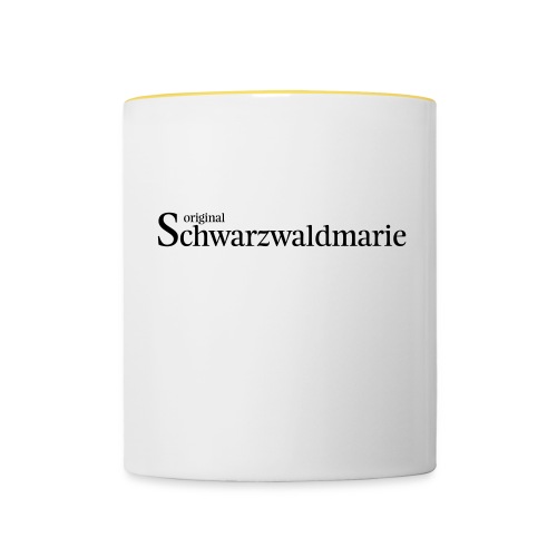 Schwarzwaldmarie - Tasse zweifarbig