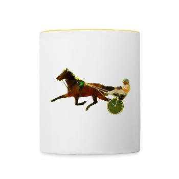 race - Contrasting Mug - white/yellow - Front