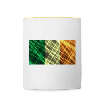 Irlande - Mug contrasté - blanc/jaune - Devant