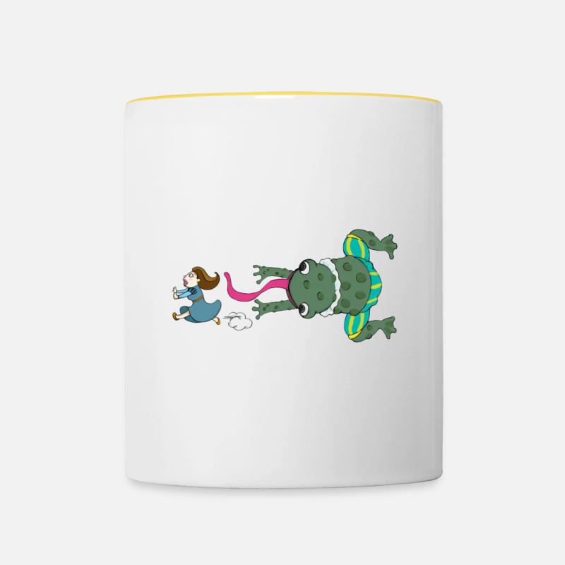 Toad Prince-Princess - Contrasting Mug - white/yellow