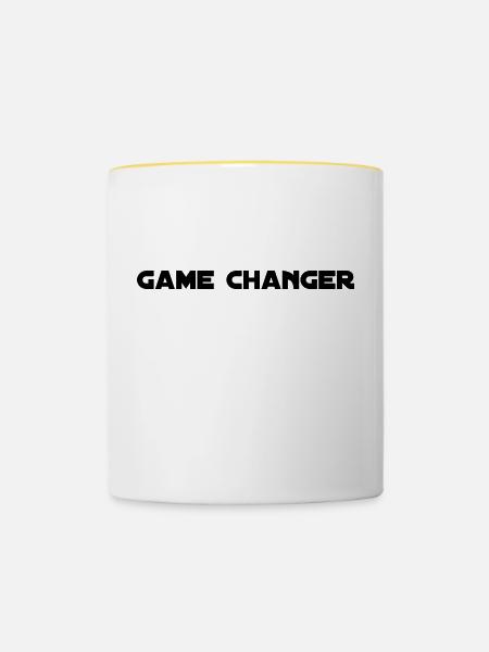 Game Changer - Tasse zweifarbig - Weiß/Gelb