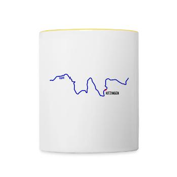 Kitzingen Main - Contrasting Mug - white/yellow - Front