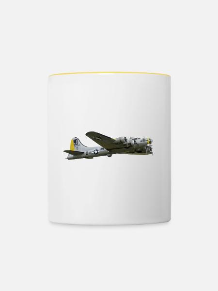 B-17 - Tasse zweifarbig - Weiß/Gelb