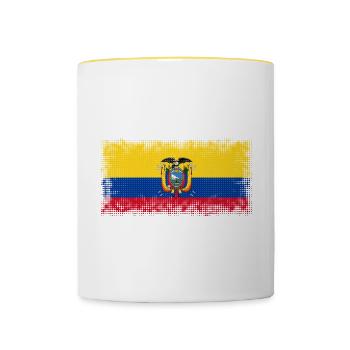 Ecuador - Contrasting Mug - white/yellow - Front