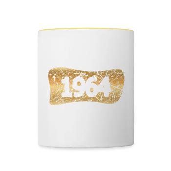 Witzig 1964 - Mug contrasté - blanc/jaune - Devant