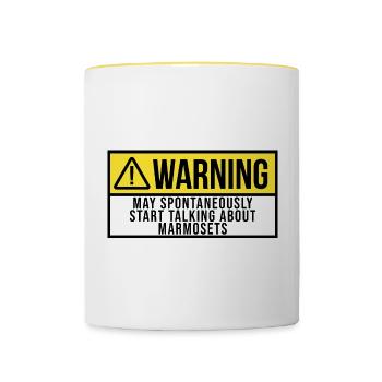 Moutiti-toit - Mug contrasté - blanc/jaune - Devant