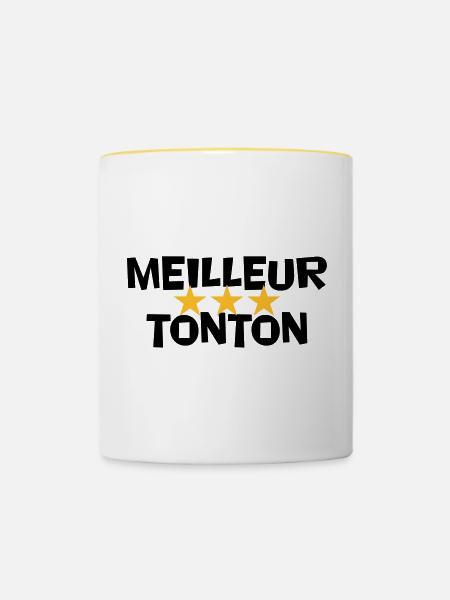 BEST UNCLE - Tasse zweifarbig - Weiß/Gelb