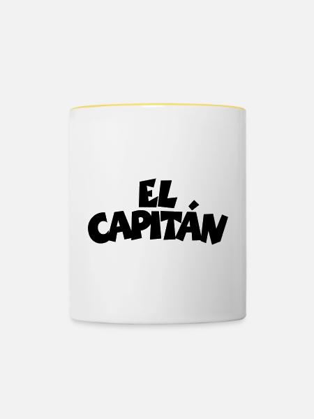 El Capitán - Tasse zweifarbig - Weiß/Gelb
