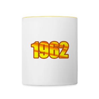Golden Year 1962 - Contrasting Mug - white/yellow - Front