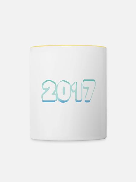 Eisberg 2017 - Tasse zweifarbig - Weiß/Gelb