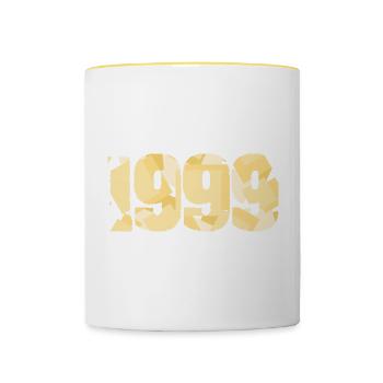 1999 - Mug contrasté - blanc/jaune - Devant