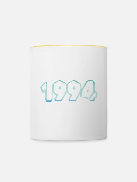 Eisberg 1994 - Tasse zweifarbig - Weiß/Gelb