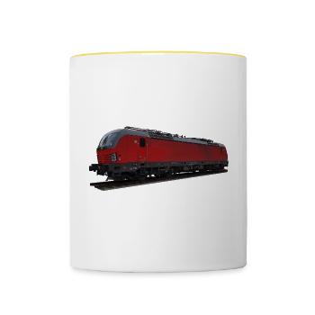 Vectron - Tasse zweifarbig - Weiß/Gelb - Vorne