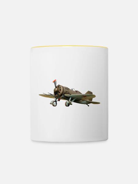 I-16 - Tasse zweifarbig - Weiß/Gelb