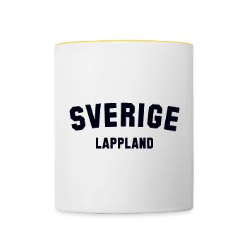 LAPLAND Sverige Sweden - Contrasting Mug - white/yellow - Front