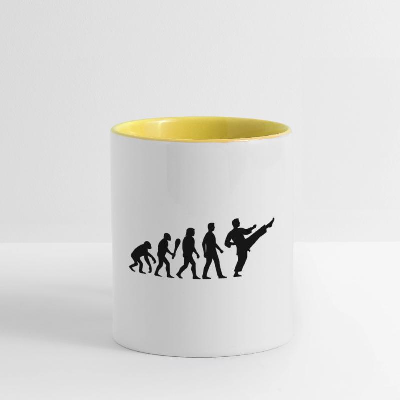 Karate Evolution Contrasting Mug