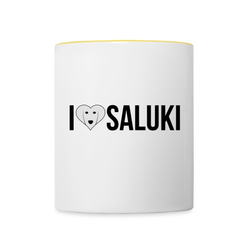 I Love Saluki - Tazze bicolor