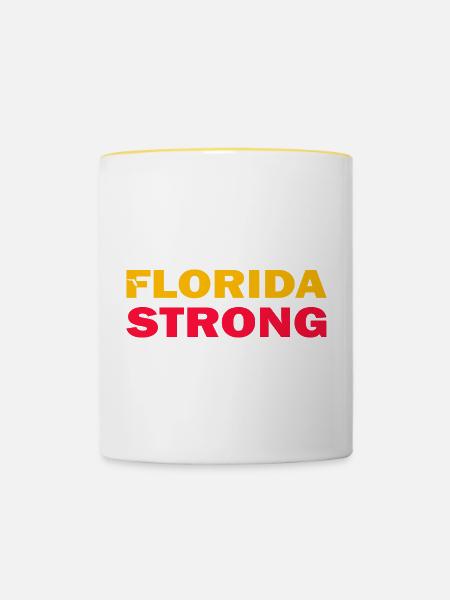 Florida Stark - Tasse zweifarbig - Weiß/Gelb