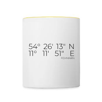 Coordinates Fehmarn - Contrasting Mug - white/yellow - Front