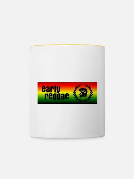 Early Reggae - Tasse zweifarbig - Weiß/Gelb