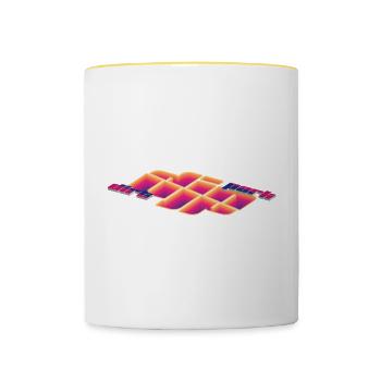DJP Extrusion Depth - Contrasting Mug - white/yellow - Front