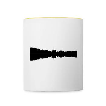 Kassel - Hercules - Contrasting Mug - white/yellow - Front