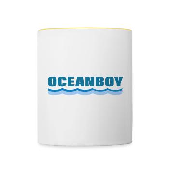 OCEANBOY - Contrasting Mug - white/yellow - Front