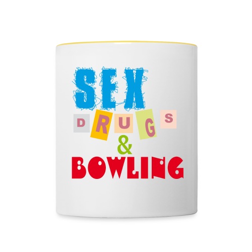 Sex, drugs & Bowling - Tvåfärgad mugg