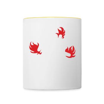 I tried it at home - Premium Design - Contrasting Mug - white/yellow - Front