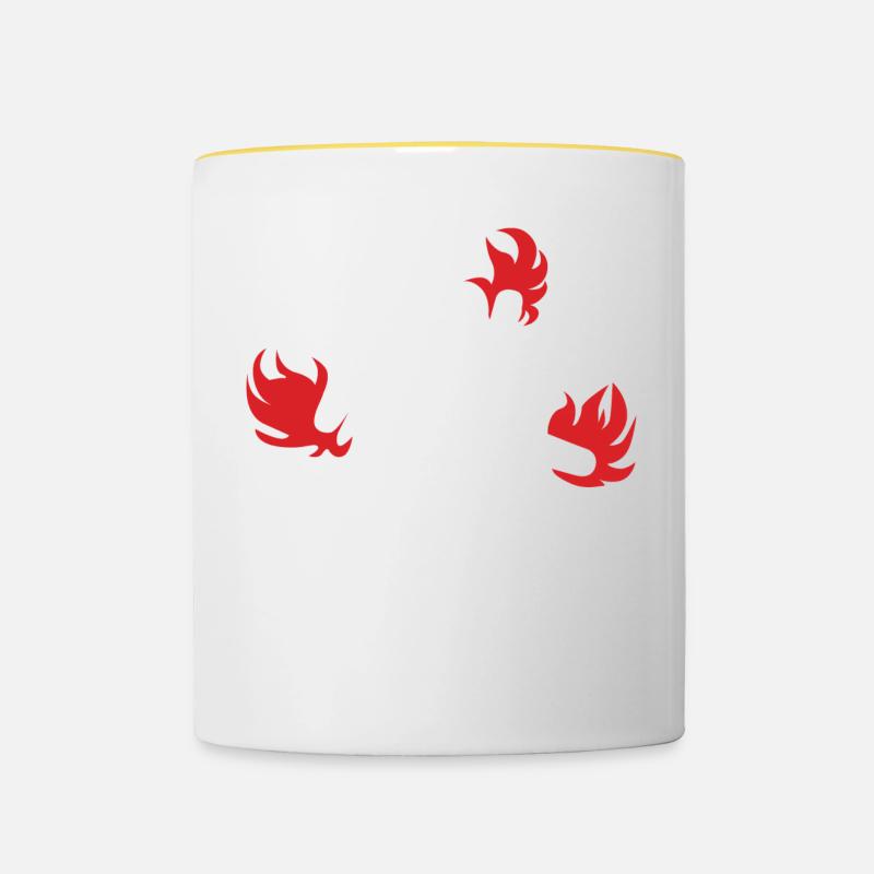 I tried it at home - Premium Design - Mug contrasté - blanc/jaune
