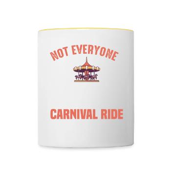 Circus motif for Krimes & clown fans - Contrasting Mug - white/yellow - Front