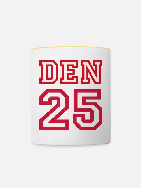 DENMARK - Tasse zweifarbig - Weiß/Gelb