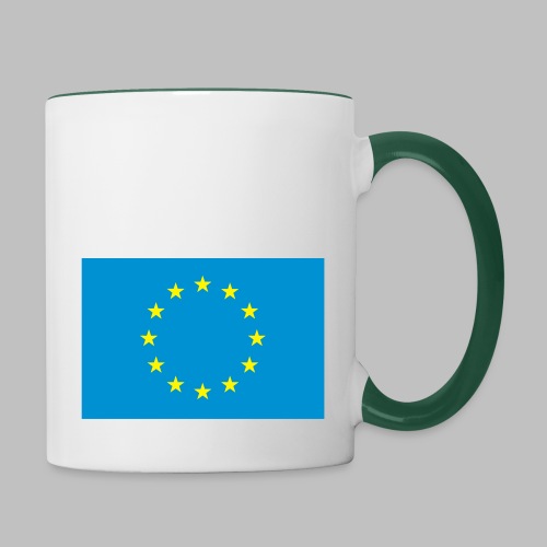 Europaflagge - Vektor - Tasse zweifarbig