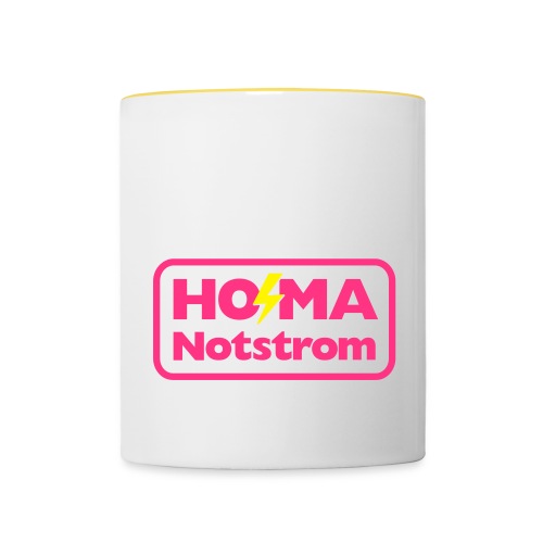 HO MA Shirt Logo - Tasse zweifarbig
