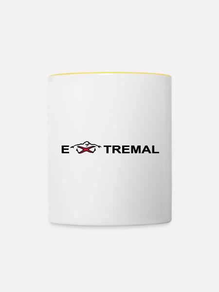 Extremal - Tasse zweifarbig - Weiß/Gelb