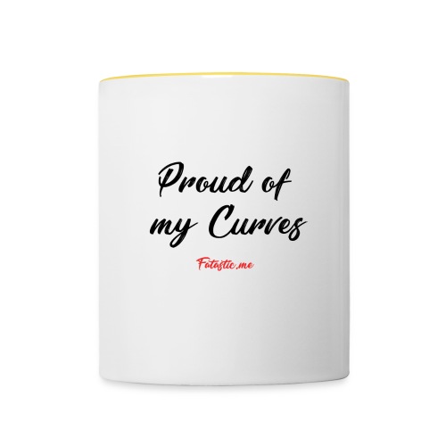Proud of my Curves by Fatastic.me - Contrasting Mug