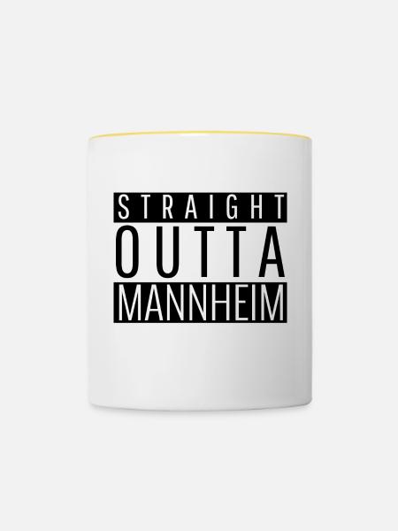 Mannheim - Contrasting Mug - white/yellow