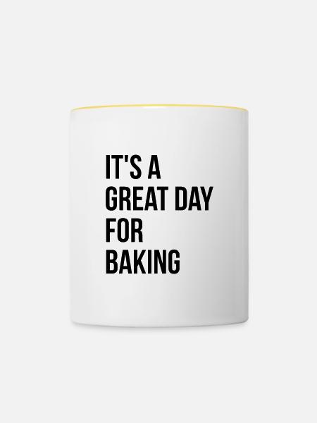 Baker Baker Baker - Tasse zweifarbig - Weiß/Gelb