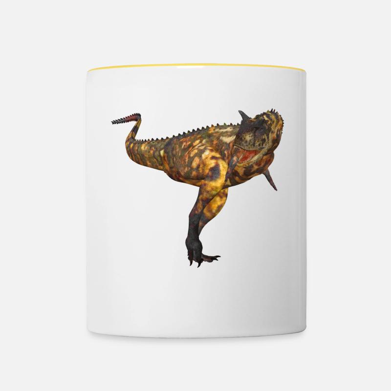 Carnotaurus - Contrasting Mug - white/yellow